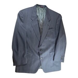 Hart Schaffner Marx Pinstripe Blazer Two Button Suit Jacket Career Size